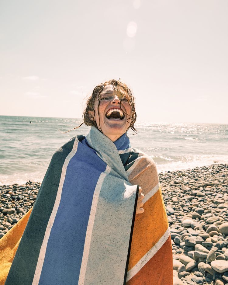 干されたタオル